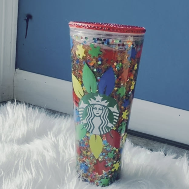 Starbucks Snow Globe Austin Awareness Cups Autism Awareness – Kelly the  Craft Nerd